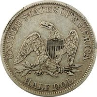 1843 Seated Liberty Half Dollar (50c) Photo 4