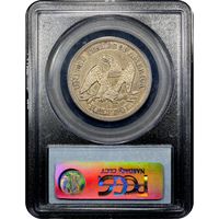 1844-O Seated Liberty Half Dollar (50c) Doubled Date Reverse Image