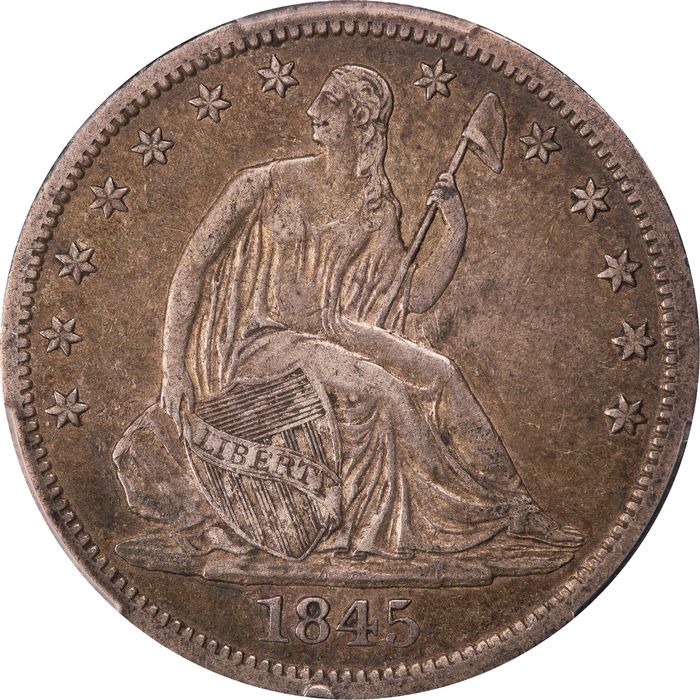 1845-O Seated Liberty Half Dollar (50c) Obverse Image