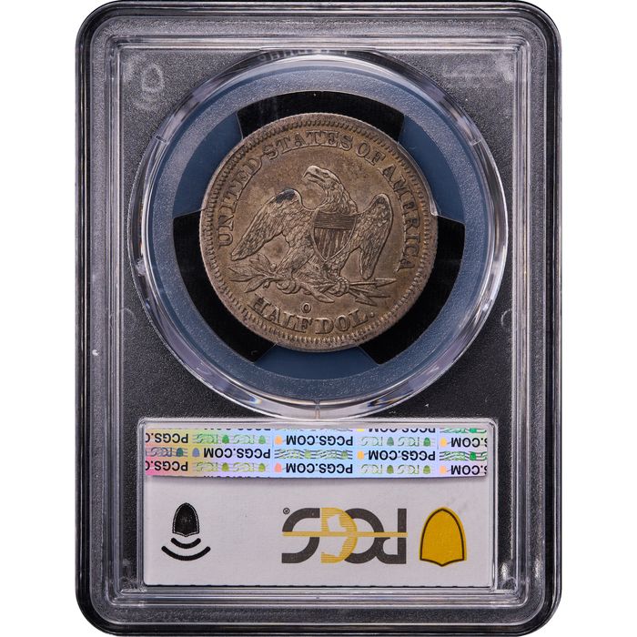 1845-O Seated Liberty Half Dollar (50c) Reverse Slab Image