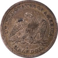 1845-O Seated Liberty Half Dollar (50c) Reverse Image