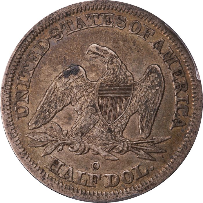 1845-O Seated Liberty Half Dollar (50c) Reverse Image