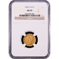 1846-D/D Liberty Gold Quarter Eagle ($2.50) Winter 7-L Obverse Image