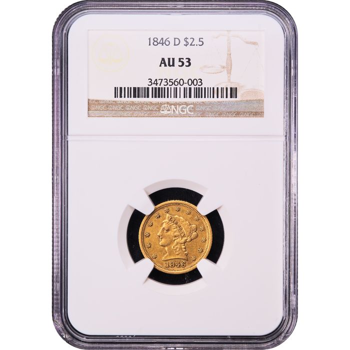 1846-D/D Liberty Gold Quarter Eagle ($2.50) Winter 7-L Obverse Image