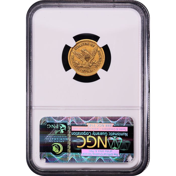 1846-D/D Liberty Gold Quarter Eagle ($2.50) Winter 7-L Reverse Image