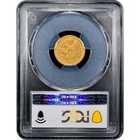 1846-O Liberty Gold Quarter Eagle ($2.50) Reverse Slab Image