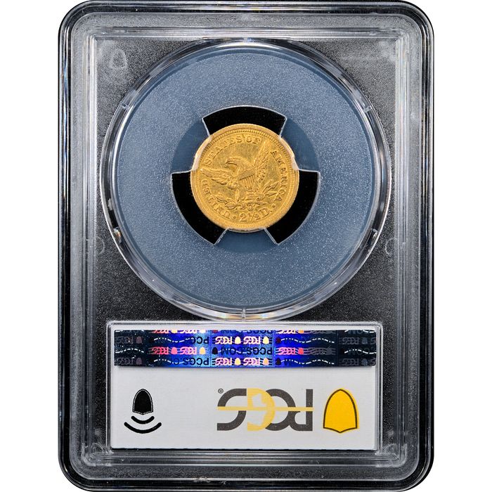 1846-O Liberty Gold Quarter Eagle ($2.50) Reverse Slab Image