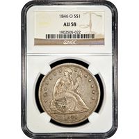 1846-O Seated Liberty Dollar ($1) Obverse Slab Image