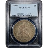 1846-O Seated Liberty Dollar ($1) Obverse Slab Image