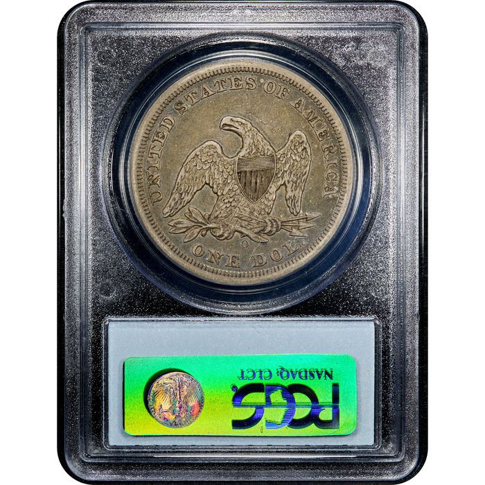 1846-O Seated Liberty Dollar ($1) Reverse Slab Image