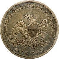 1846-O Seated Liberty Dollar ($1) Reverse Image