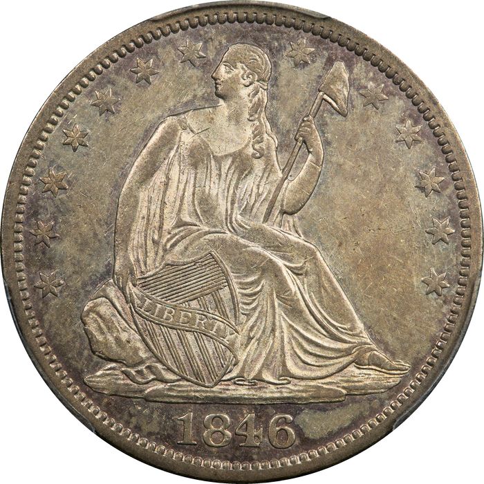 1846-O Seated Liberty Half Dollar (50c) Medium Date Photo 3