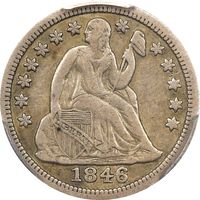 1846 Seated Liberty Dime (10c) Obverse Image