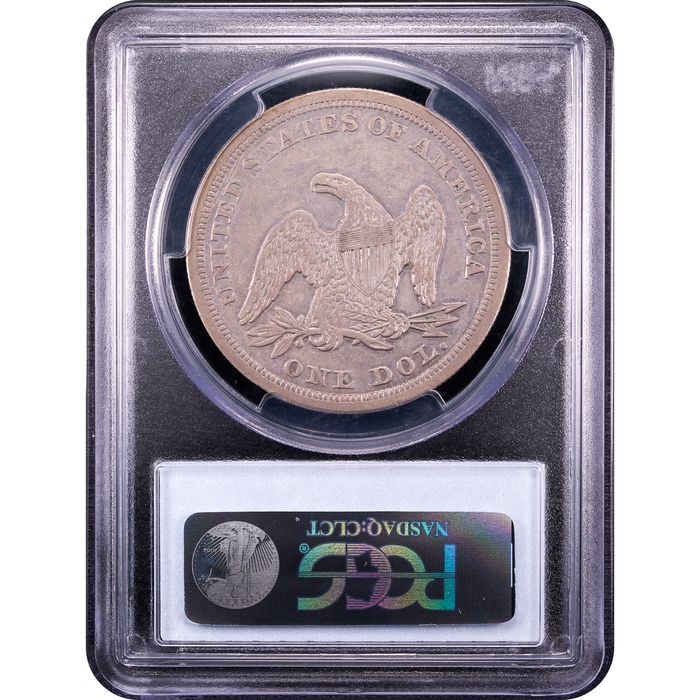 1846 Seated Liberty Dollar ($1) Reverse Slab Image