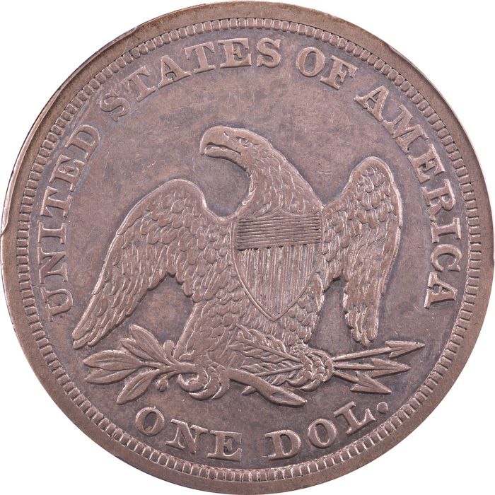 1846 Seated Liberty Dollar ($1) Reverse Image