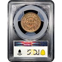 1847 Braided Hair Large Cent (1c) Reverse Image