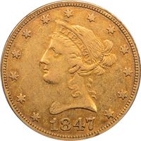 1847-O Liberty Gold Eagle ($10) Obverse Image