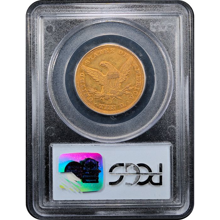 1847-O Liberty Gold Eagle ($10) Reverse Slab Image