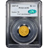 1847-O Liberty Gold Quarter Eagle ($2.50) Obverse Image