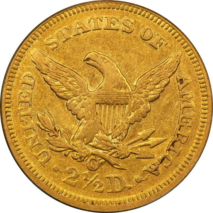 1847-O Liberty Gold Quarter Eagle ($2.50) Photo 4
