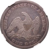 1847 Seated Liberty Dollar ($1) Photo 4