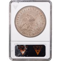1847 Seated Liberty Dollar ($1) Soapbox Reverse Slab Image
