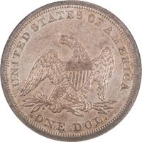 1847 Seated Liberty Dollar ($1) Soapbox Reverse Image