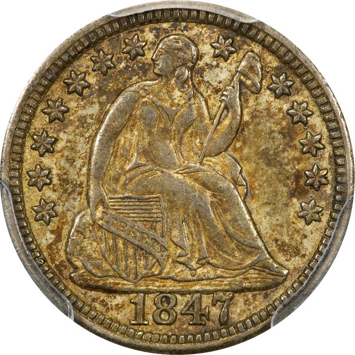 1847 Seated Liberty Half Dime (H10C) Photo 3