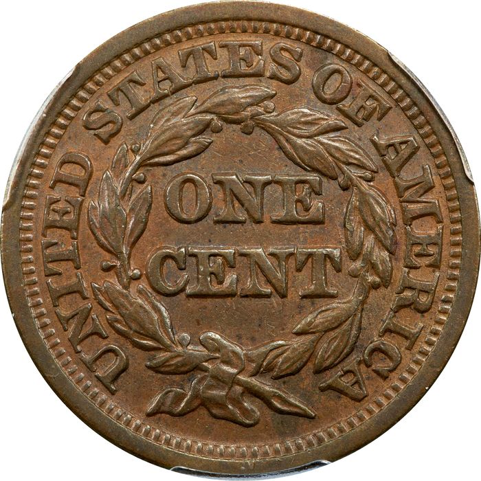 1849 Braided Hair Large Cent (1c) Photo 4
