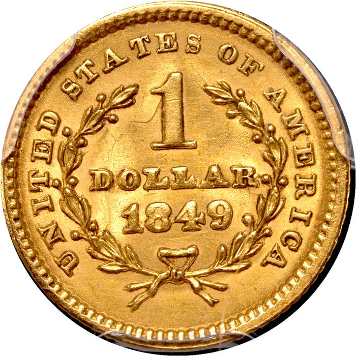 1849 Gold Dollar ($1) No L Photo 4