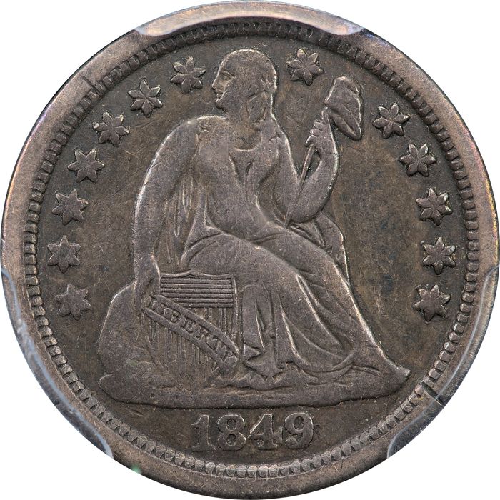 1849-O Seated Liberty Dime (10c) Obverse Image