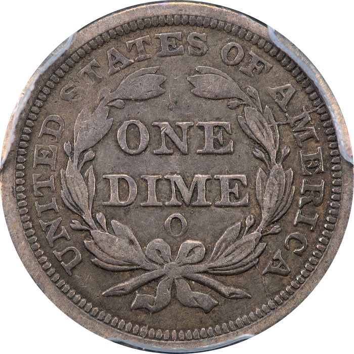 1849-O Seated Liberty Dime (10c) Reverse Image