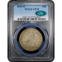 1849-O Seated Liberty Half Dollar (50c) Obverse Image