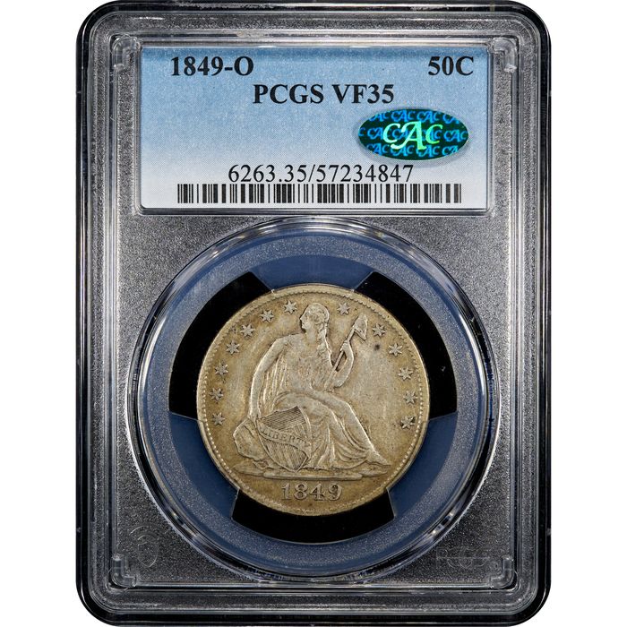 1849-O Seated Liberty Half Dollar (50c) Obverse Image