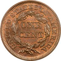 1850 Braided Hair Large Cent (1c) Photo 4