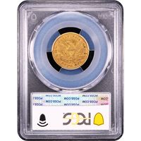 1850 Moffat Gold Half Eagle ($5) Reverse Slab Image