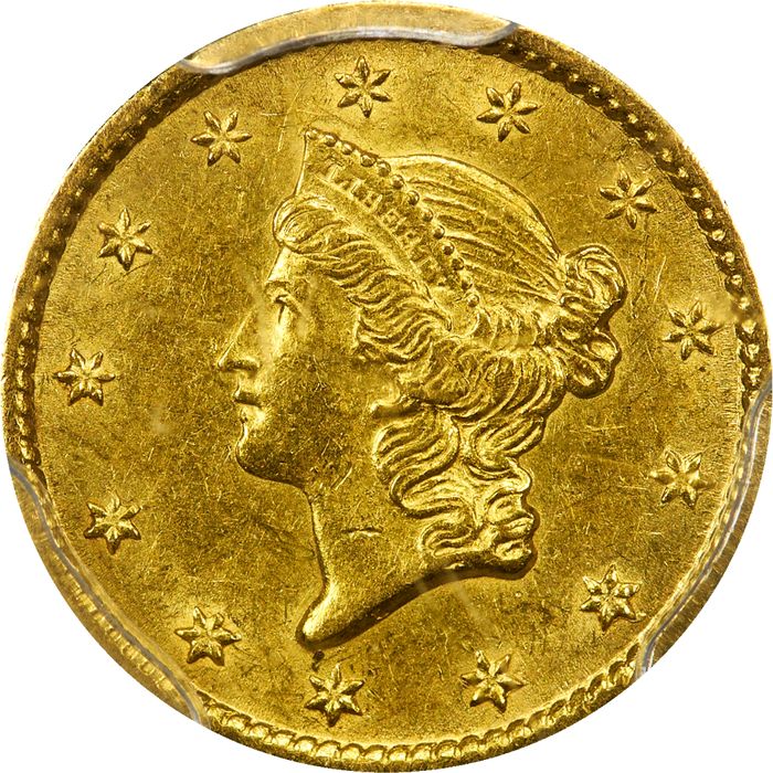 1850-O Gold Dollar (G$1) Obverse Image