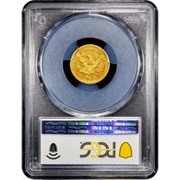 1850-O Liberty Gold Quarter Eagle ($2.50) Reverse Slab Image