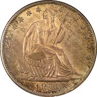1850-O Seated Liberty Half Dollar (50c) Obverse Image