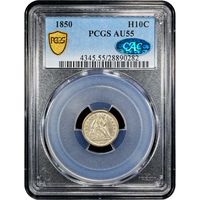 1850 Seated Liberty Half Dime (H10C) Obverse Image
