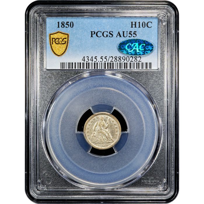 1850 Seated Liberty Half Dime (H10C) Obverse Image