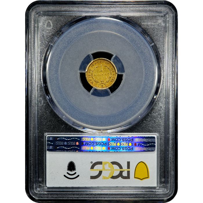1851-C Gold Dollar ($1) Reverse Slab Image