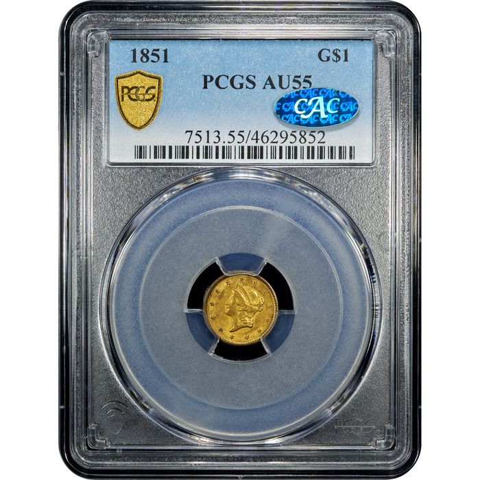 1851 Gold Dollar ($1) Obverse Image