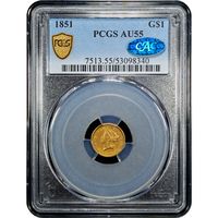 1851 Gold Dollar ($1) Obverse Image