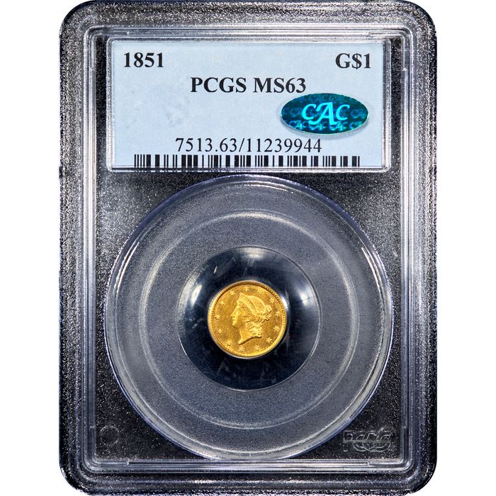 1851 Gold Dollar ($1) Obverse Image