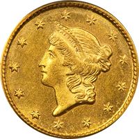 1851 Gold Dollar ($1) Photo 3