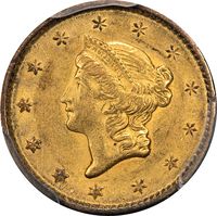 1851 Gold Dollar (G$1) Obverse Image