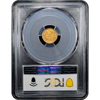 1851 Gold Dollar (G$1) Reverse Slab Image