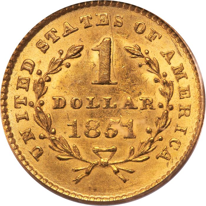 1851 Gold Dollar (G$1) Photo 4