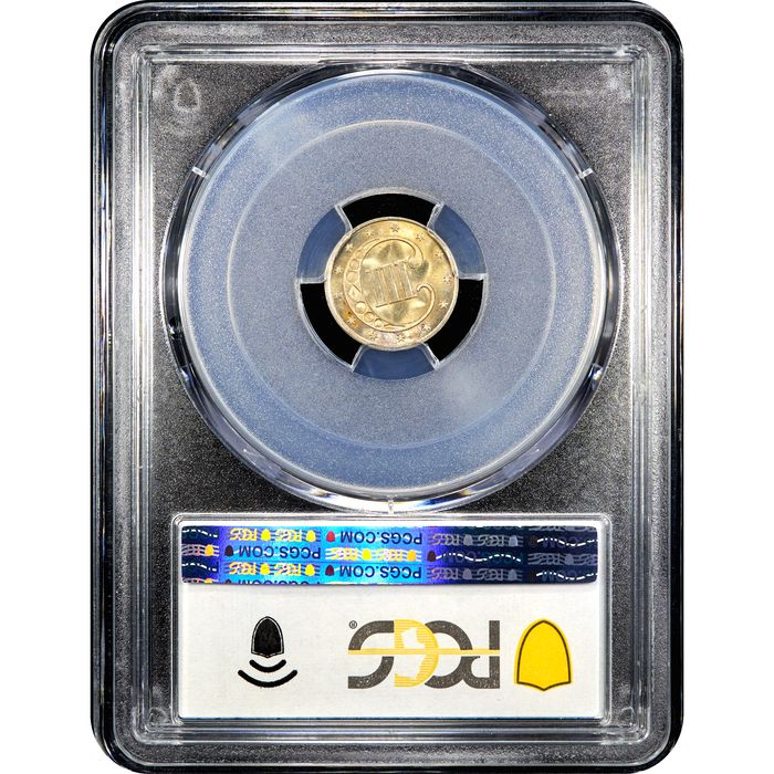 1851 Three Cent Silver (3CS) Reverse Slab Image